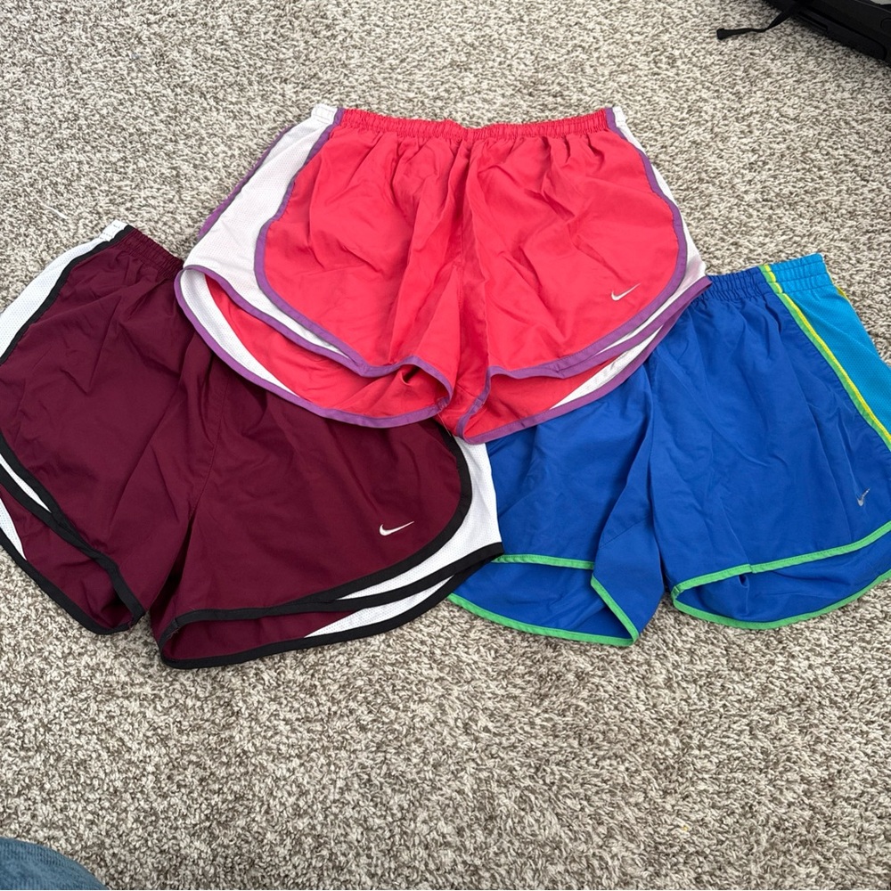 Nike Athletic Shorts Set - Red, Blue, Maroon